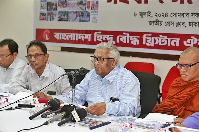 Bangladesh Hindu Buddhist Christian Unity Council published a report on repression of minorities in a press briefing on Monday